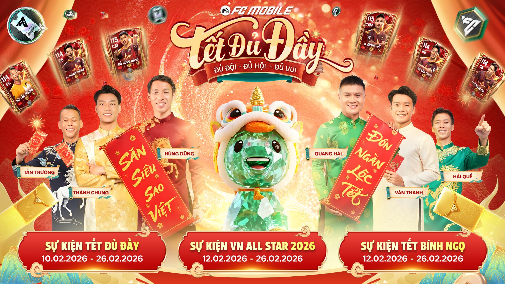 EA Sports FC Mobile Việt Nam đ&oacute;n Tết &ldquo;đủ đầy&rdquo; c&ugrave;ng d&agrave;n sao Việt, ho&agrave;n thiện đội h&igrave;nh 11 chiến binh Sao V&agrave;ng- Ảnh 3.