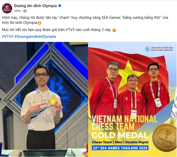 Thí sinh Olympia chưa lên sóng đã hot, mang cả HCV SEA Games đến trường quay thế ai chơi lại?- Ảnh 1.