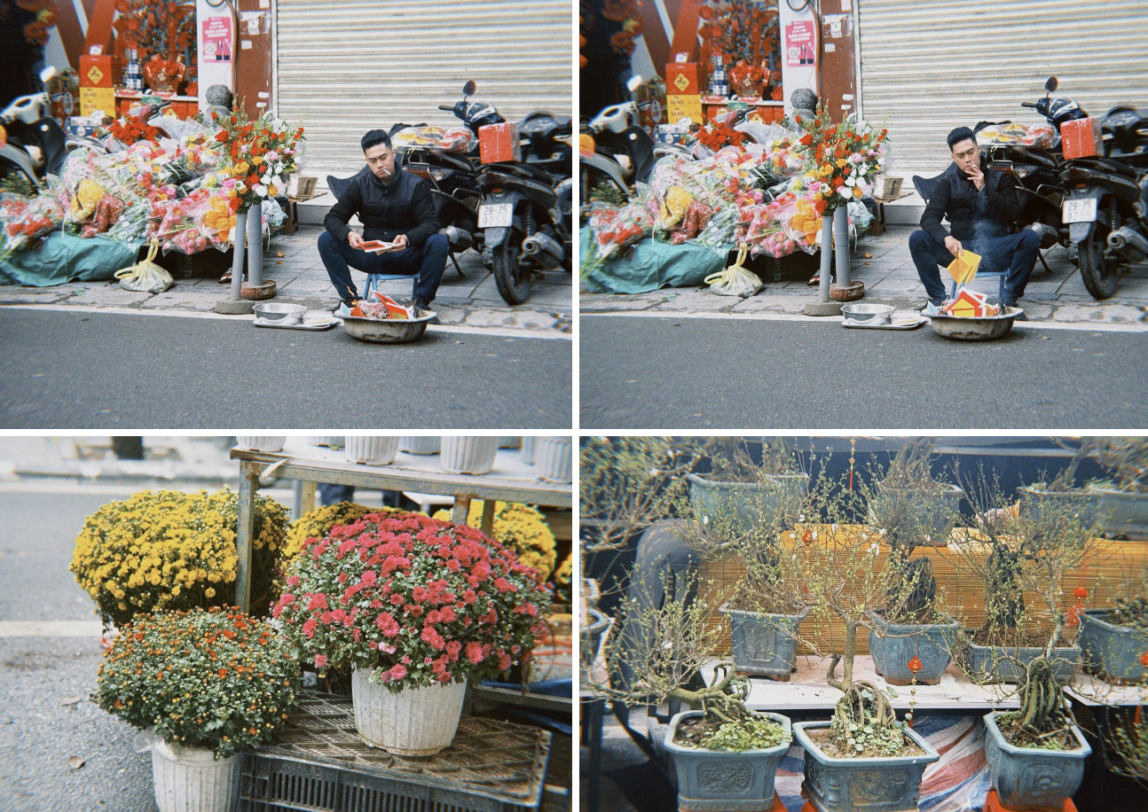 Chợ hoa cổ nhất H&agrave; Nội ng&agrave;y 23 th&aacute;ng Chạp: Quất chum, quất mini "chiếm s&oacute;ng", đ&agrave;o khủng vắng b&oacute;ng, người xem nhiều hơn người mua- Ảnh 7.