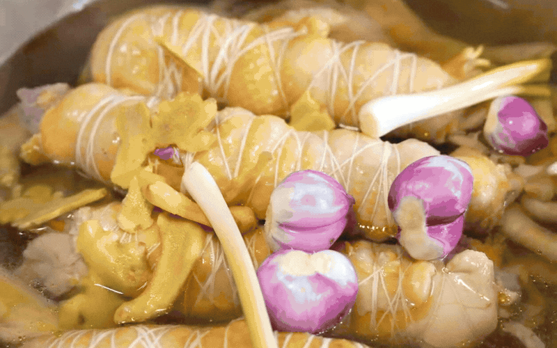 Đặc sản nỗi nhớ g&oacute;i tr&ograve;n trong b&aacute;t thịt đ&ocirc;ng trong veo: M&oacute;n ăn "lạnh" nhưng sưởi ấm cả m&ugrave;a đo&agrave;n vi&ecirc;n- Ảnh 11.