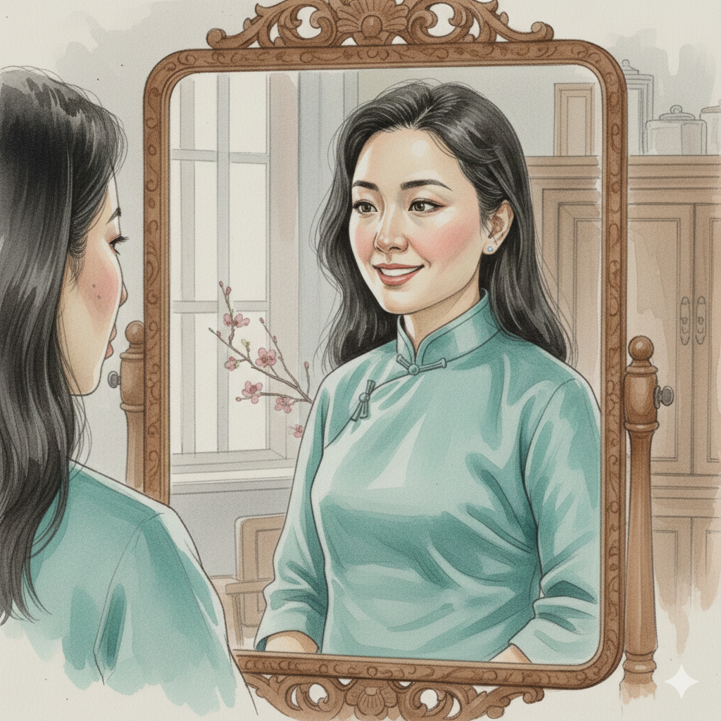 Tết n&agrave;y, t&ocirc;i sợ soi gương hơn sợ việc nh&agrave;: &Aacute;p lực đến từ chiếc gương soi v&agrave; kh&oacute;e miệng của người kh&aacute;c- Ảnh 4.