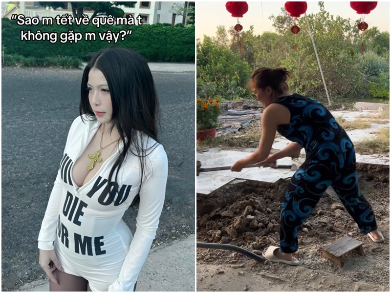 Tr&agrave;o lưu đang g&acirc;y sốt: Mỹ nh&acirc;n v&agrave; g&aacute;i qu&ecirc; c&aacute;ch nhau đ&uacute;ng 1 kỳ nghỉ Tết!- Ảnh 3.