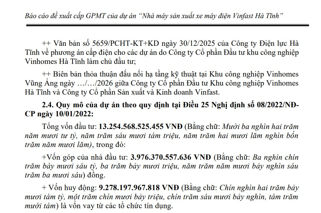 Sau &ocirc; t&ocirc;, VinFast r&oacute;t 13.000 tỷ x&acirc;y nh&agrave; m&aacute;y 1 triệu xe m&aacute;y điện, xe cho người khuyết tật... tại H&agrave; Tĩnh, chạy ngay qu&yacute; sau- Ảnh 1.