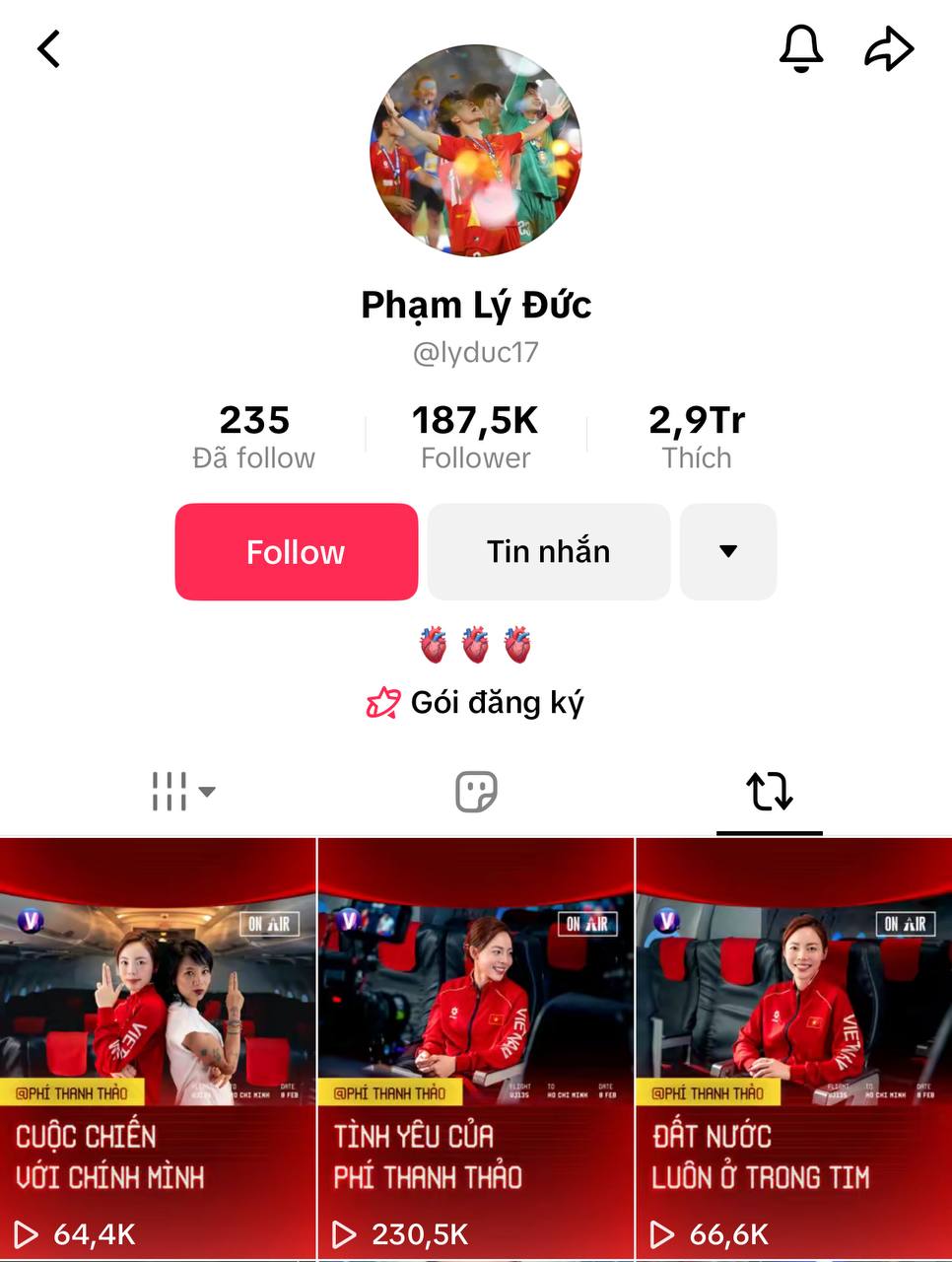 Hotgirl bắn s&uacute;ng Ph&iacute; Thanh Thảo từng g&acirc;y cho&aacute;ng với gần 100 video trai đẹp 6 m&uacute;i, giờ th&igrave; chỉ to&agrave;n h&igrave;nh ảnh L&yacute; Đức- Ảnh 3.