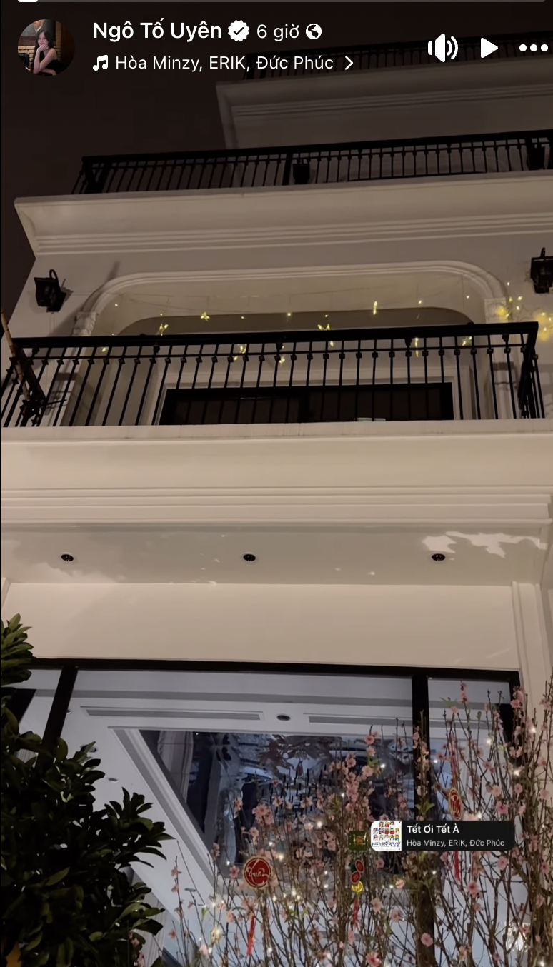 Biệt thự nh&agrave; Th&agrave;nh Chung v&agrave; hotgirl Tuy&ecirc;n Quang lộng lẫy, rực rỡ kh&ocirc;ng khi Tết, cuộc sống h&ocirc;n nh&acirc;n khiến netizen chỉ biết ước- Ảnh 1.