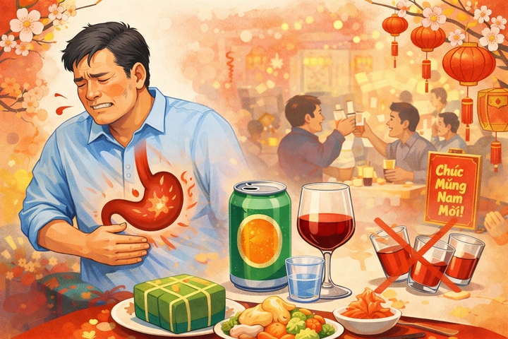 3 nguy&ecirc;n tắc 'v&agrave;ng' khi uống rượu bia ng&agrave;y Tết cho người vi&ecirc;m lo&eacute;t dạ d&agrave;y- Ảnh 1.