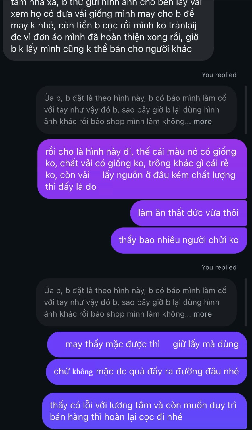 C&ocirc; g&aacute;i "b&oacute;c phốt" shop online v&igrave; chiếc &aacute;o d&agrave;i 4 triệu thảm họa- Ảnh 6.