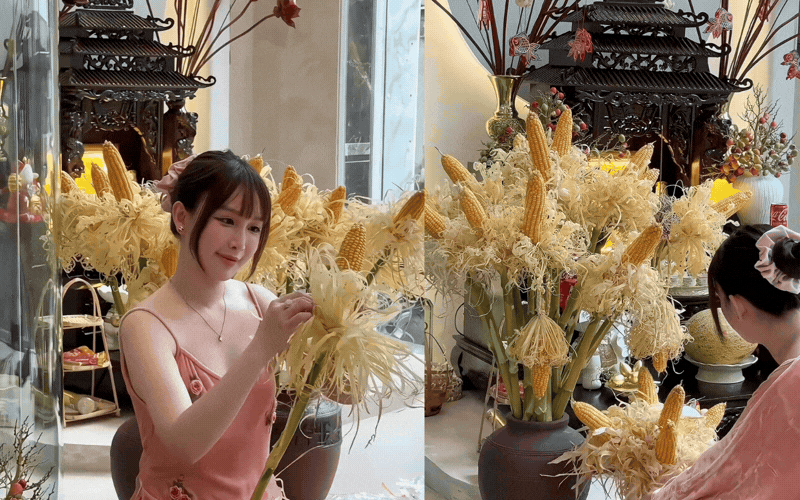 Chẳng cần đ&agrave;o mai tiền triệu, chị em rủ nhau cắm thứ "nh&agrave; qu&ecirc;" n&agrave;y: Đẹp sang chảnh, b&agrave;y ban Thần T&agrave;i h&uacute;t lộc, để 3 năm vẫn như mới!- Ảnh 14.