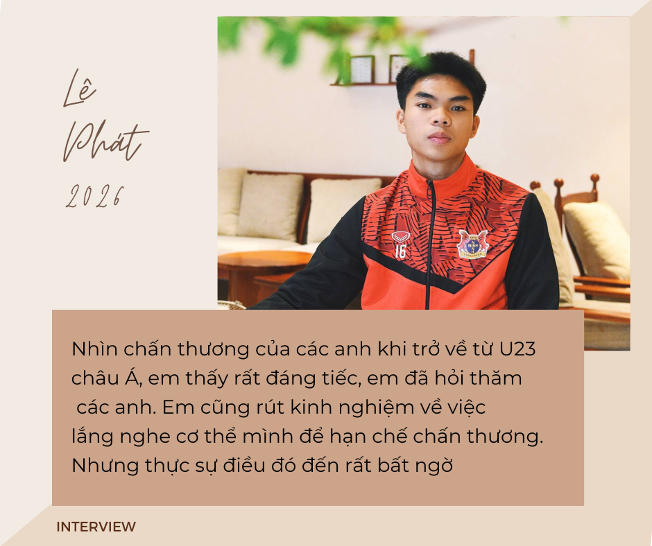 Phỏng vấn L&ecirc; Ph&aacute;t U23 Việt Nam: 