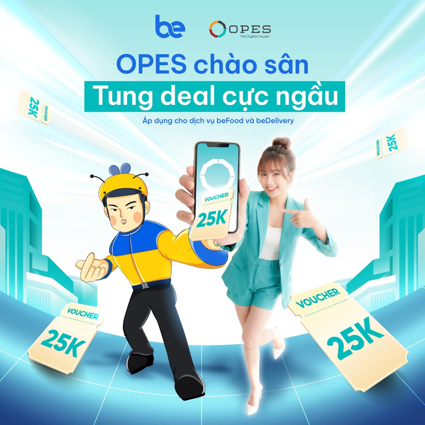 Bảo hiểm số OPES tặng voucher 25.000 cho người d&ugrave;ng gọi xe tr&ecirc;n BE- Ảnh 1.
