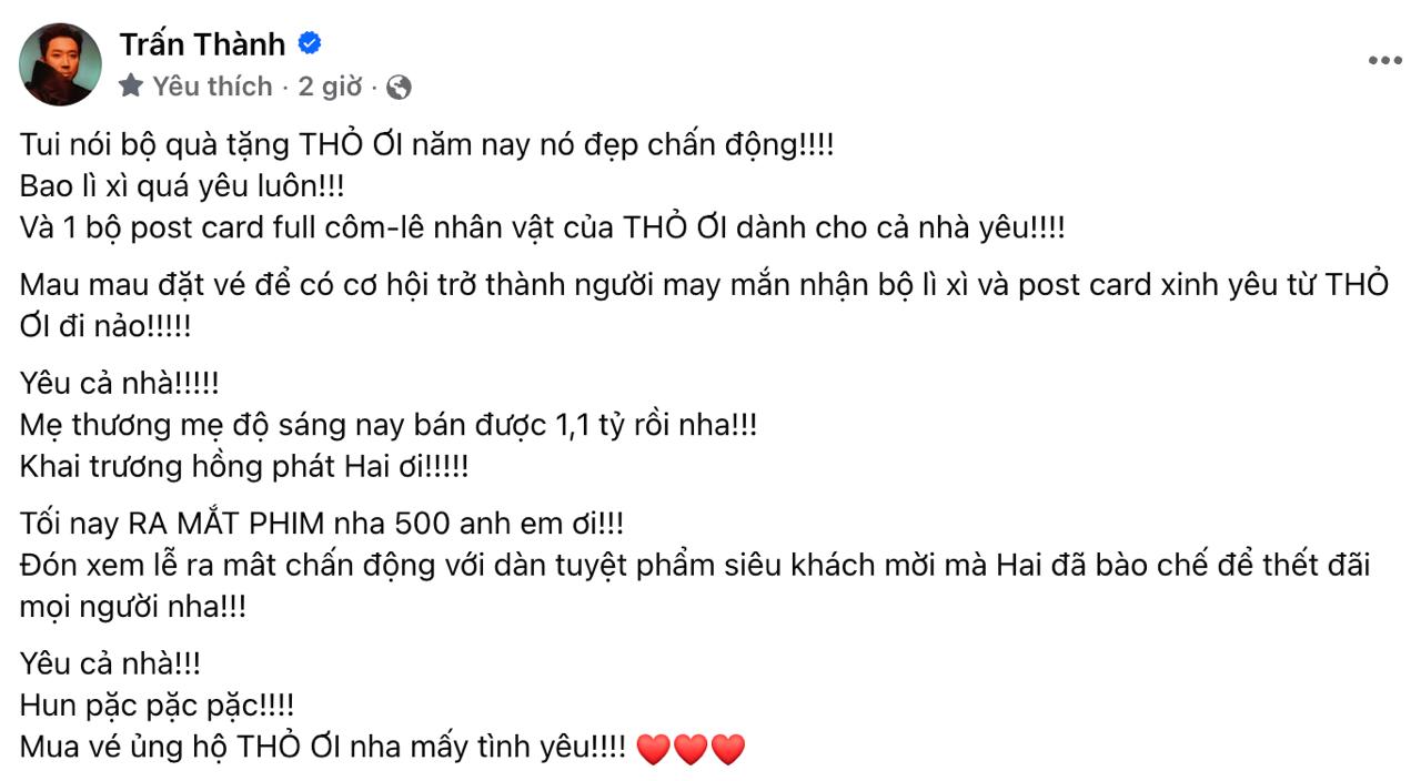 Netizen tuy&ecirc;n bố kh&ocirc;ng xem Thỏ Ơi!! v&igrave; c&oacute; Ph&aacute;o, Trấn Th&agrave;nh đ&aacute;p lại 3 chữ m&agrave; ai cũng sốc xỉu- Ảnh 3.