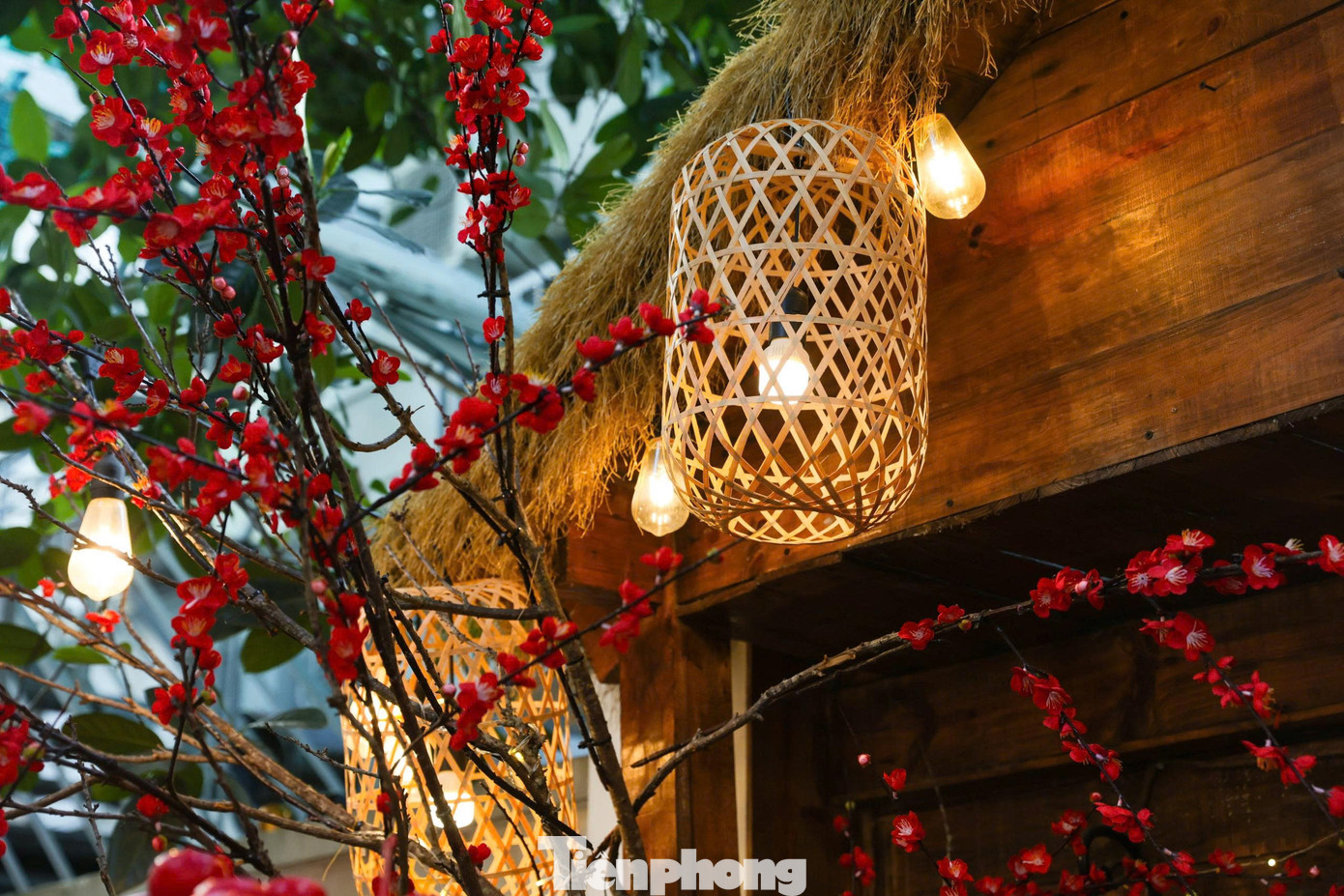 Giới trẻ Thủ đ&ocirc; check-in qu&aacute;n c&agrave; ph&ecirc; như &lsquo;phim trường Tết&rsquo;- Ảnh 4.