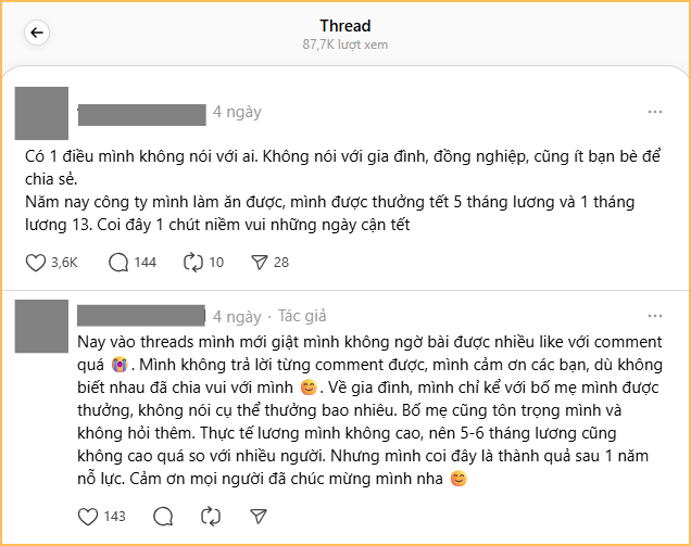 Có “tí thưởng Tết”, Threads rộn ràng hẳn lên: 6 tháng lương, tiền trăm triệu, quá đã!- Ảnh 3.