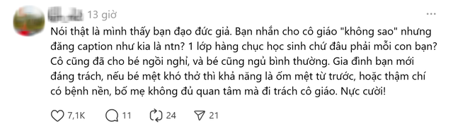Tin nhắn 1 mẹ gửi cho c&ocirc; gi&aacute;o mầm non của con m&igrave;nh khiến d&acirc;n mạng phải thốt l&ecirc;n: "T&ocirc;i thấy chị n&ecirc;n tự xem lại..."- Ảnh 5.