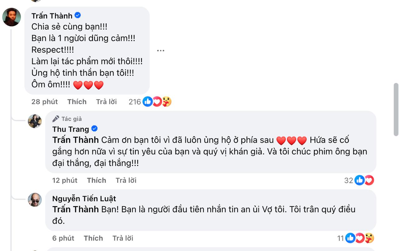 Thu Trang đăng t&acirc;m thư giữa đ&ecirc;m khiến ai cũng x&oacute;t, Trấn Th&agrave;nh để lại lời nhắn l&agrave;m r&otilde; mối quan hệ của cả hai- Ảnh 3.