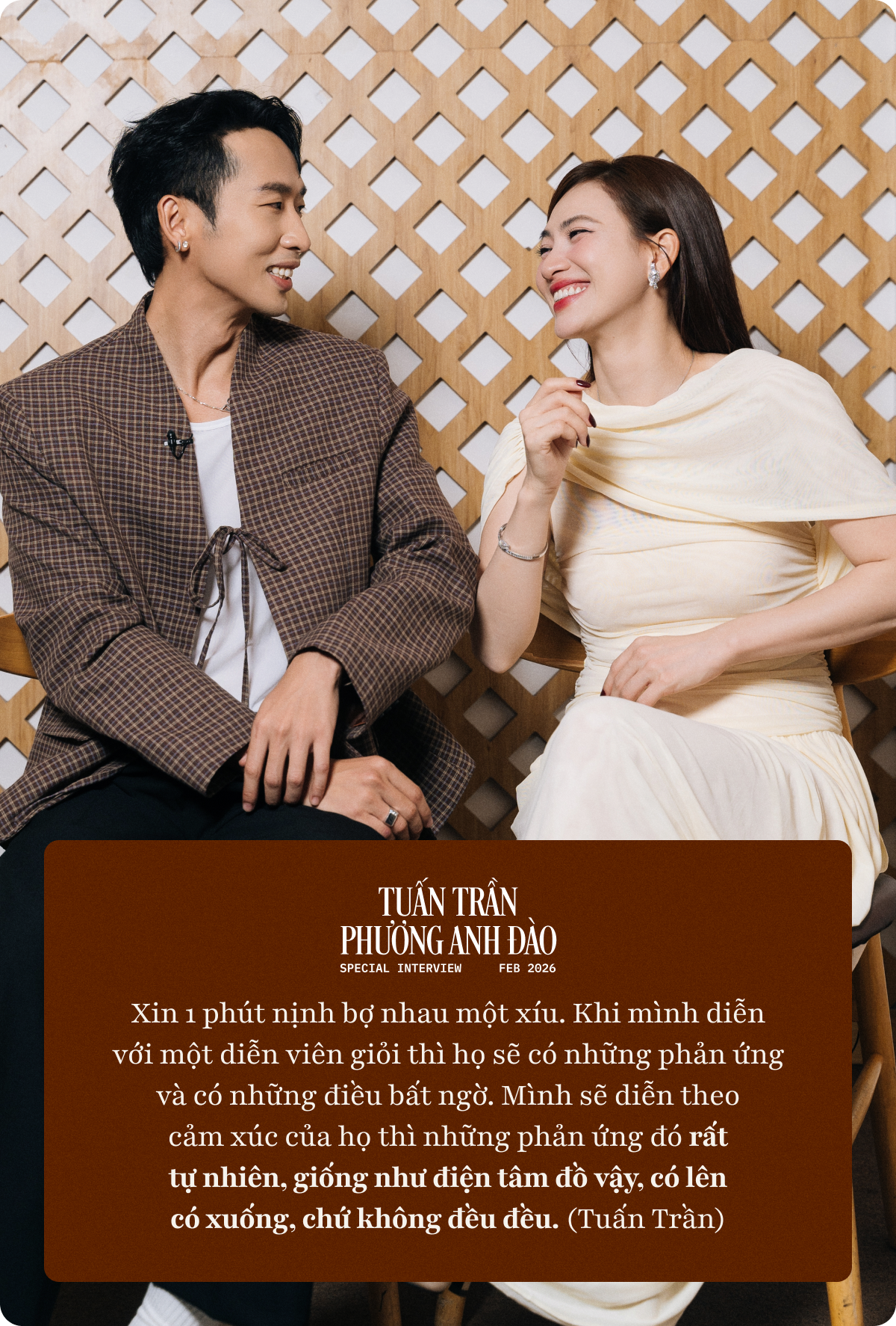 Tuấn Trần: T&ocirc;i gia trưởng thật nhưng lu&ocirc;n để &yacute; phản ứng của Phương Anh Đ&agrave;o, chỉ cần c&ocirc; ấy n&oacute;i &ldquo;Vậy hả?&rdquo; l&agrave; t&ocirc;i nổi da g&agrave;- Ảnh 4.