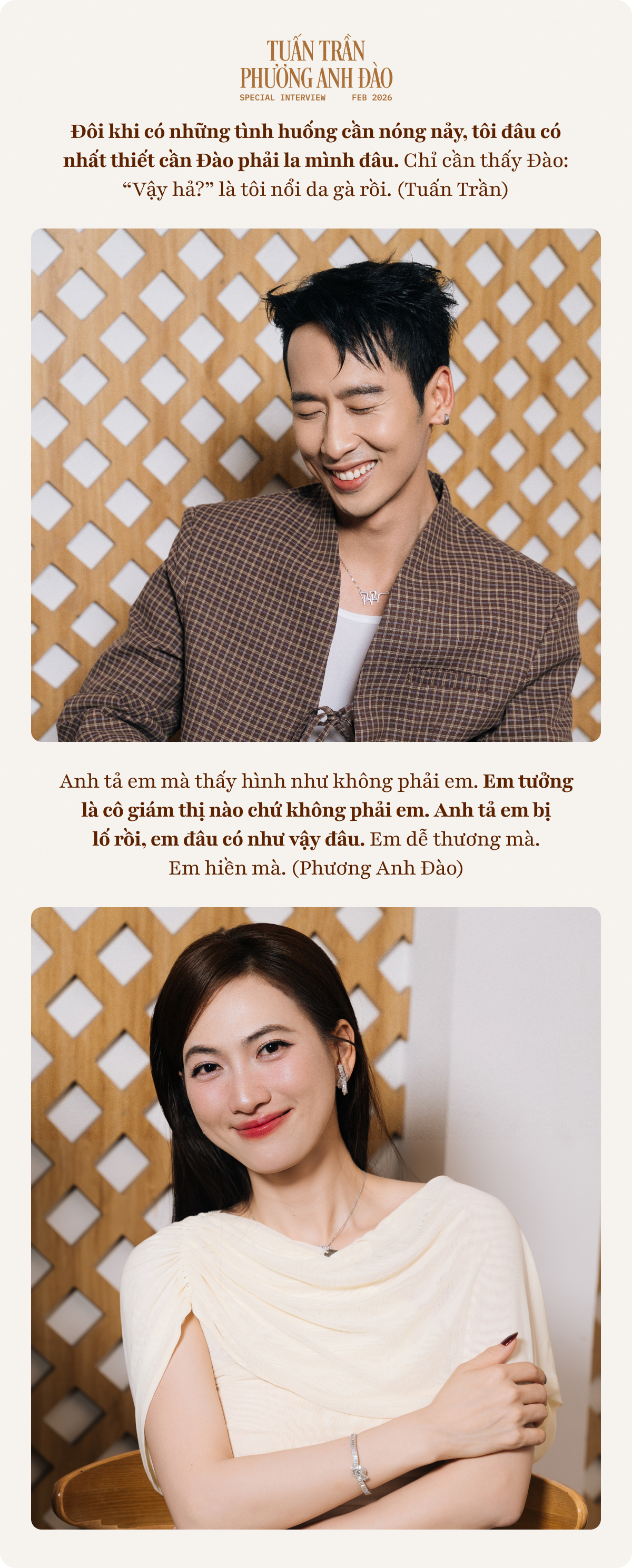 Tuấn Trần: T&ocirc;i gia trưởng thật nhưng lu&ocirc;n để &yacute; phản ứng của Phương Anh Đ&agrave;o, chỉ cần c&ocirc; ấy n&oacute;i &ldquo;Vậy hả?&rdquo; l&agrave; t&ocirc;i nổi da g&agrave;- Ảnh 9.