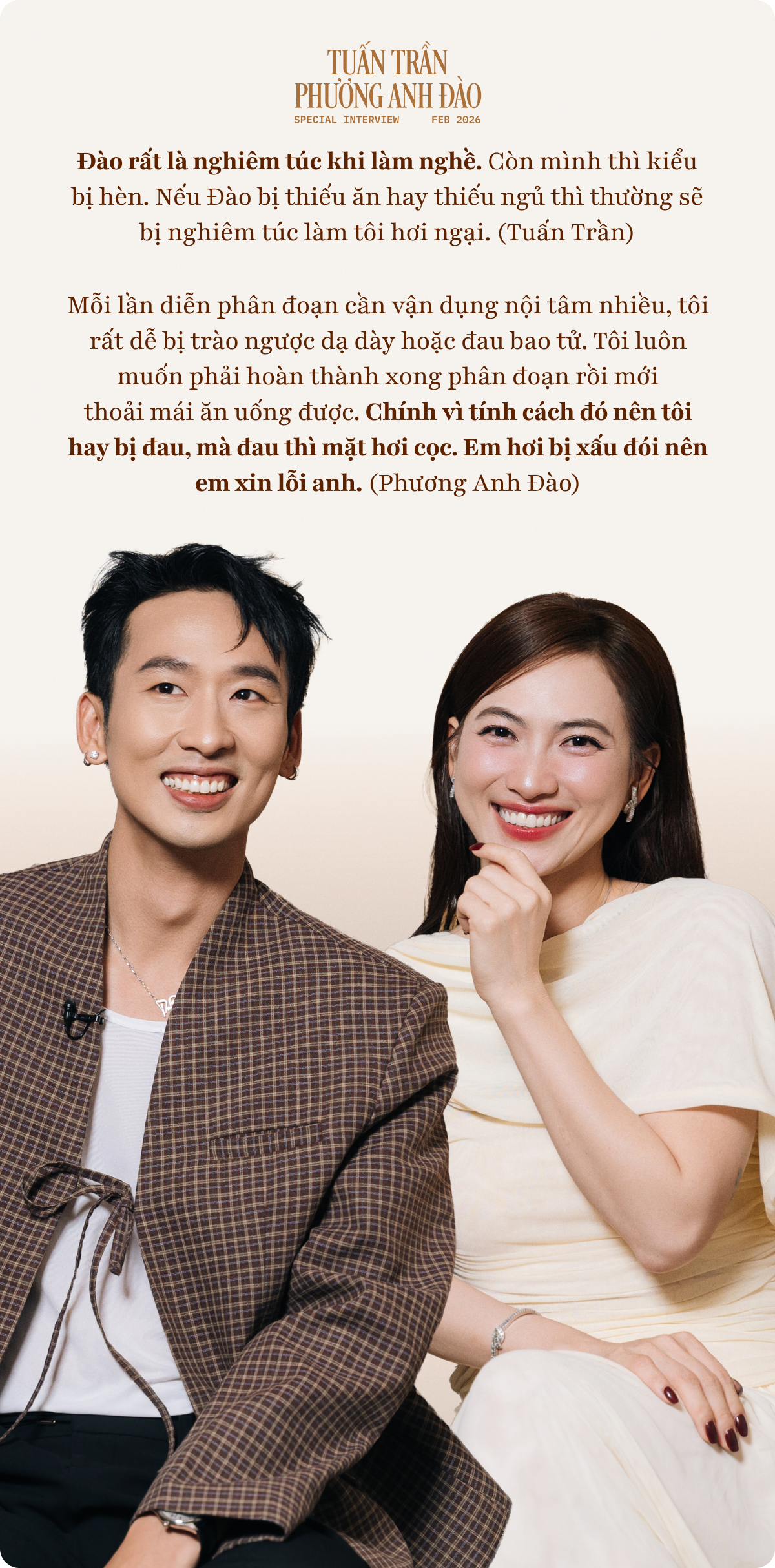 Tuấn Trần: T&ocirc;i gia trưởng thật nhưng lu&ocirc;n để &yacute; phản ứng của Phương Anh Đ&agrave;o, chỉ cần c&ocirc; ấy n&oacute;i &ldquo;Vậy hả?&rdquo; l&agrave; t&ocirc;i nổi da g&agrave;- Ảnh 10.