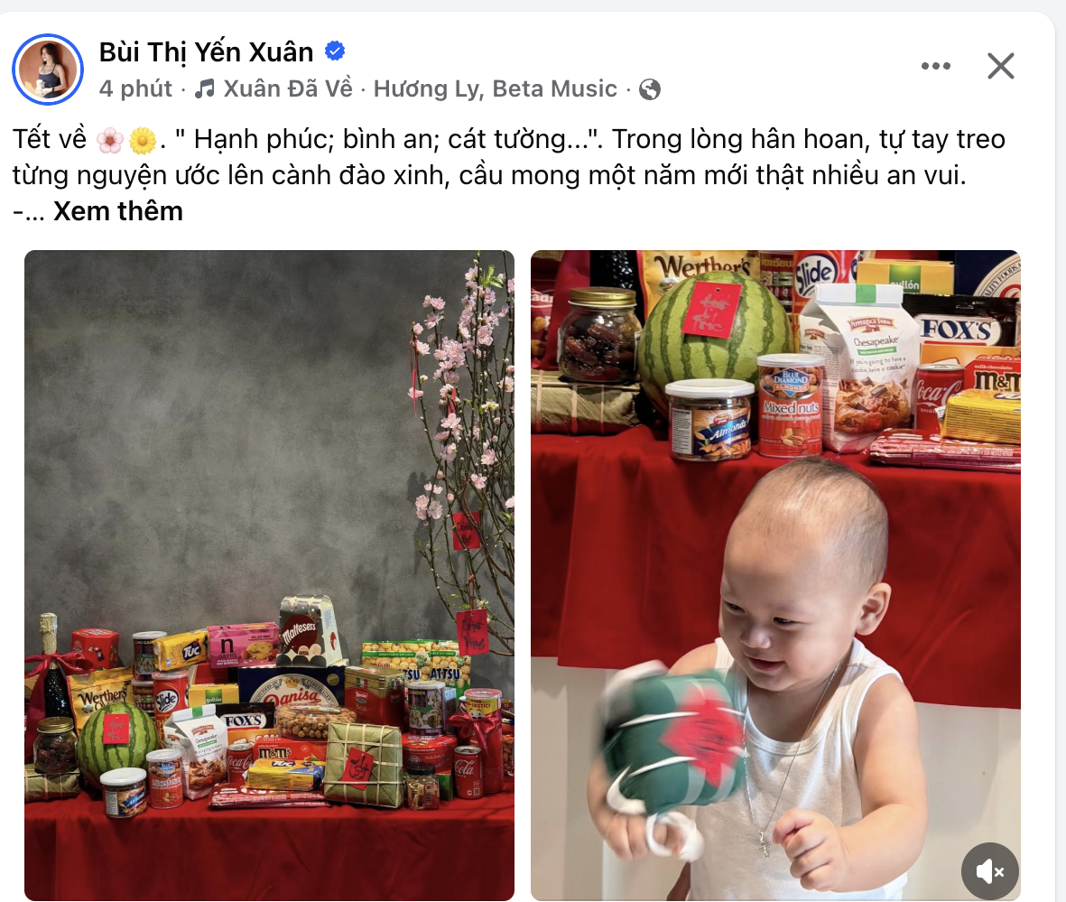 Yến Xu&acirc;n khoe ảnh sắm Tết rộn r&agrave;ng v&ocirc; t&igrave;nh để lộ chi tiết đặc biệt với mẹ Văn L&acirc;m: Netizen rần rần 