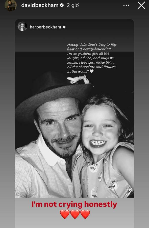 Mặc cho cả thế giới gièm pha, thiếu nữ 14 tuổi Harper bày tỏ tình yêu cực ngọt với bố - David Beckham- Ảnh 1. Mặc cho cả thế giới gièm pha, thiếu nữ 14 tuổi Harper bày tỏ tình yêu cực ngọt với bố - David Beckham- Ảnh 1.