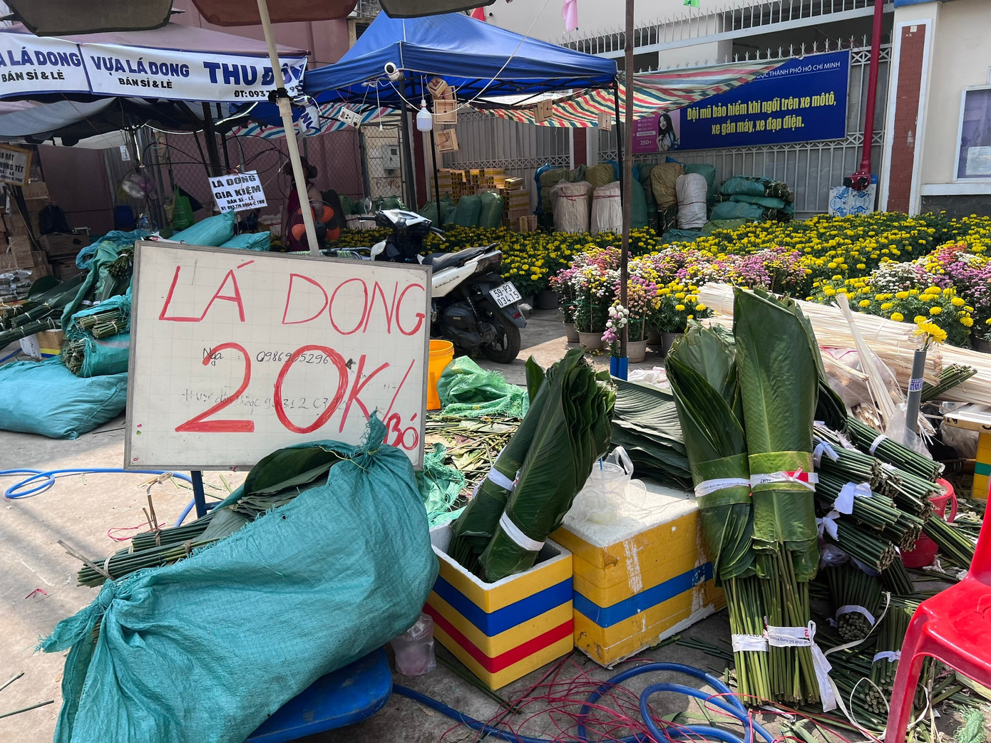 Ngỡ ng&agrave;ng với chợ l&aacute; dong 'mỗi năm mở một lần' ở TPHCM- Ảnh 5.