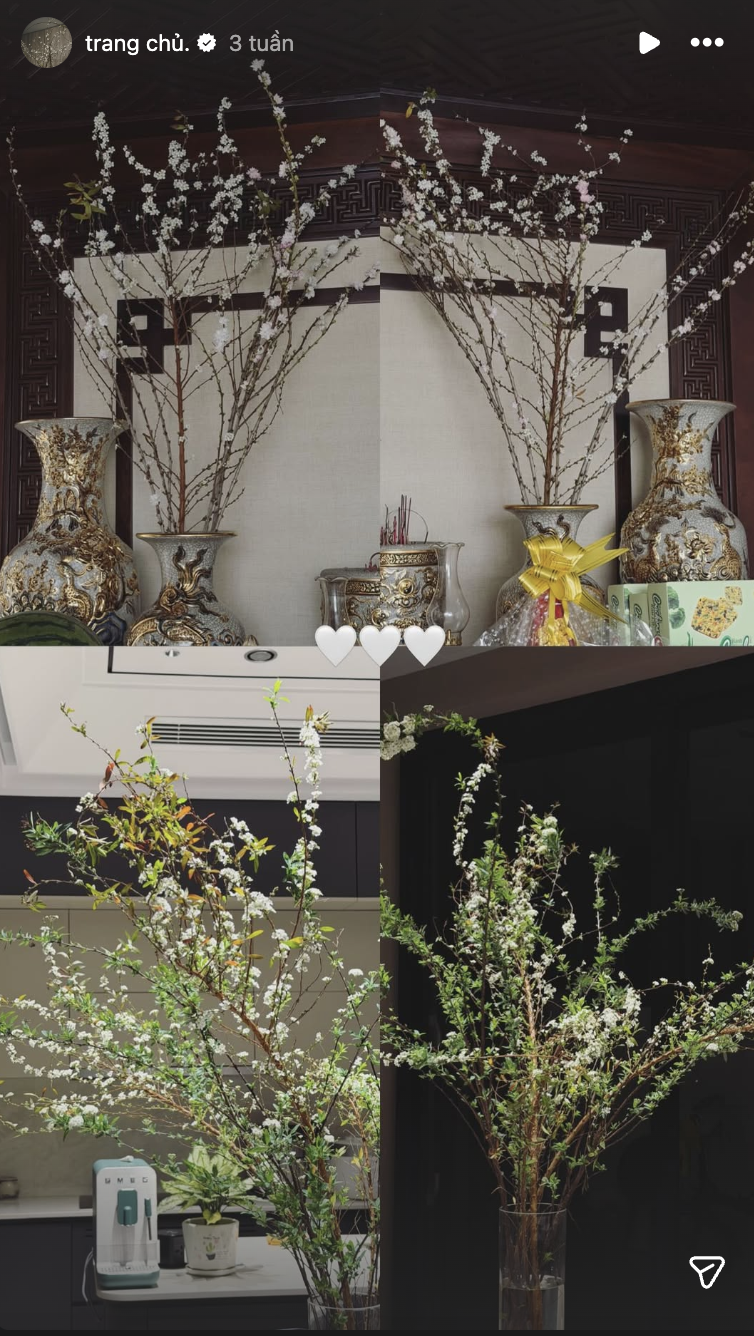 C&ograve;n ai đảm đang hơn Do&atilde;n Hải My, Văn Hậu tự h&agrave;o khoe vợ cặm cụi b&agrave;y m&acirc;m ngũ quả Tết trong căn biệt thự- Ảnh 3.