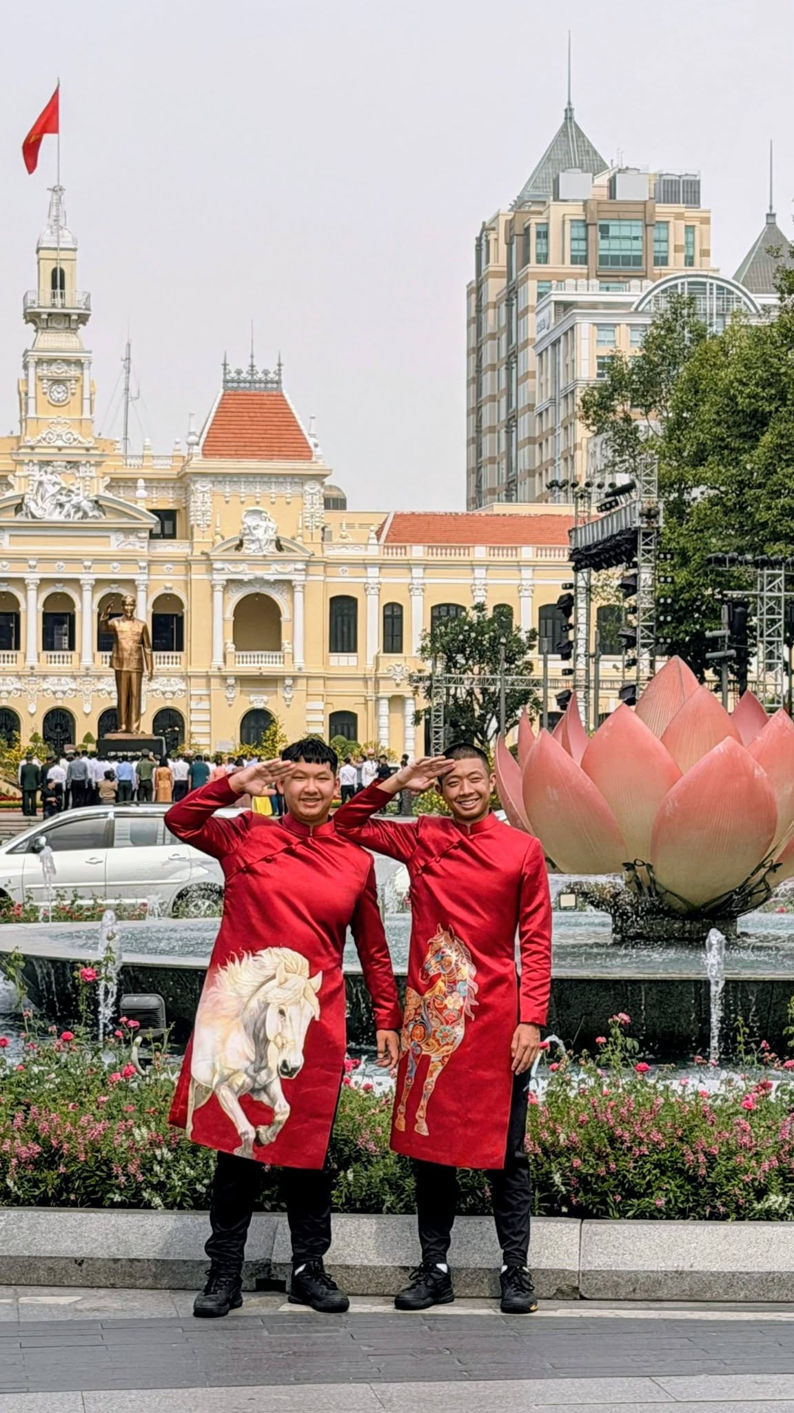 Ngắm trọn bộ ảnh du xuân "mười điểm không có nhưng" của Quang Dương pickleball- Ảnh 2. Ngắm trọn bộ ảnh du xuân