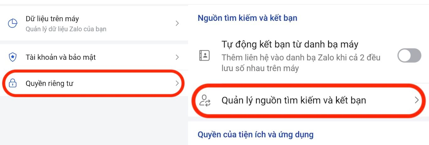 C&aacute;ch ngăn người kh&aacute;c t&igrave;m ra Zalo của bạn bằng số điện thoại- Ảnh 1.