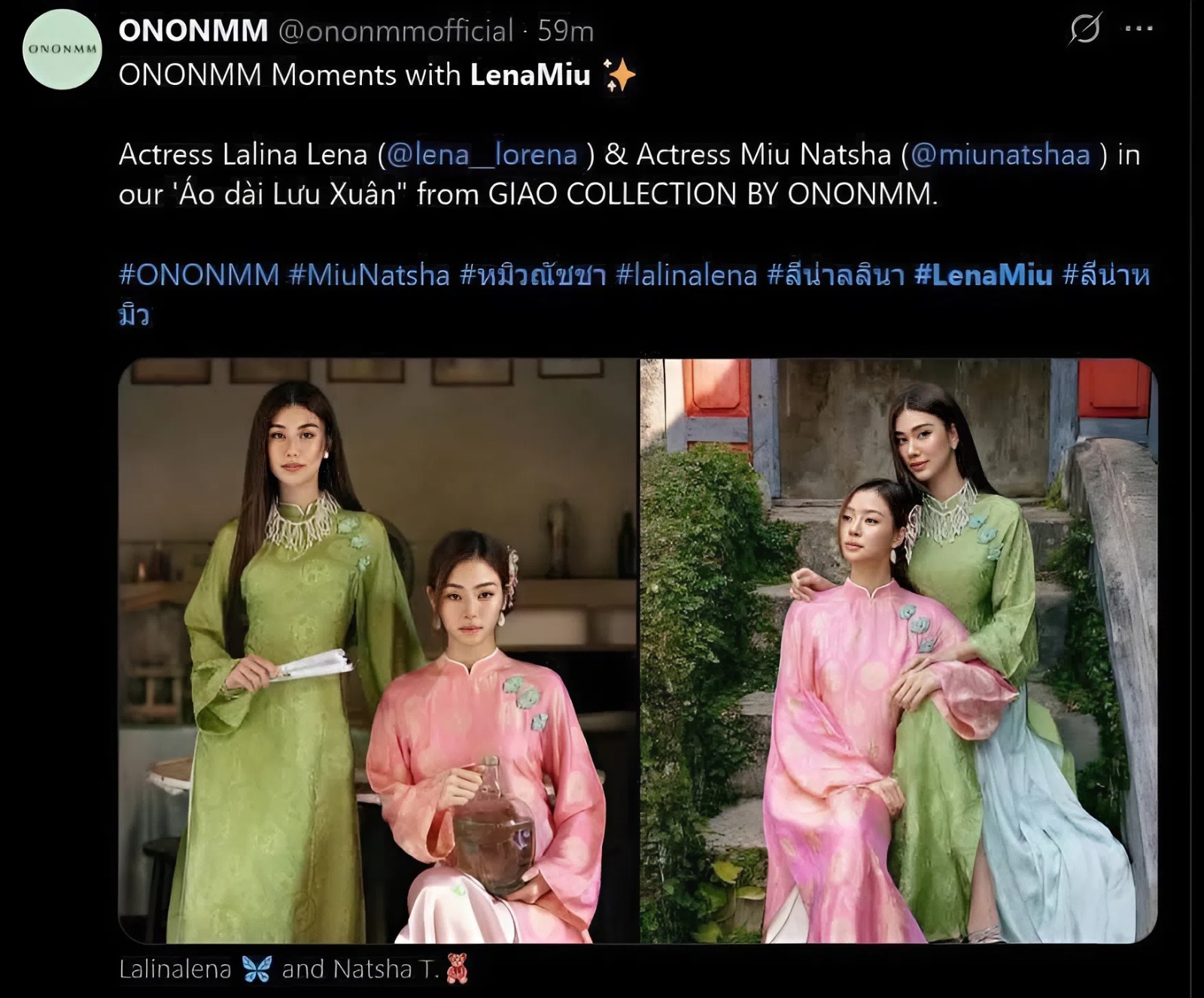 Couple nổi tiếng Th&aacute;i Lan đăng t&acirc;m thư xin lỗi v&igrave; gọi &aacute;o d&agrave;i Việt Nam l&agrave; trang phục truyền thống Trung Hoa- Ảnh 6.