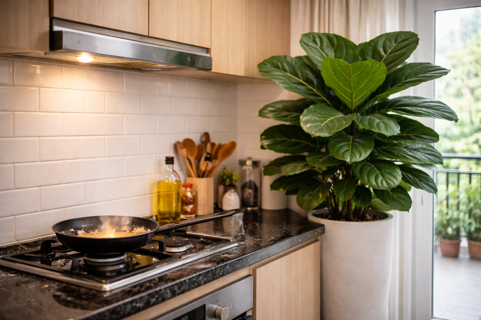 Nhiều người đặt c&acirc;y n&agrave;y cạnh bếp cho đẹp m&agrave; kh&ocirc;ng biết đang v&ocirc; t&igrave;nh l&agrave;m thất tho&aacute;t tiền bạc mỗi th&aacute;ng- Ảnh 2.