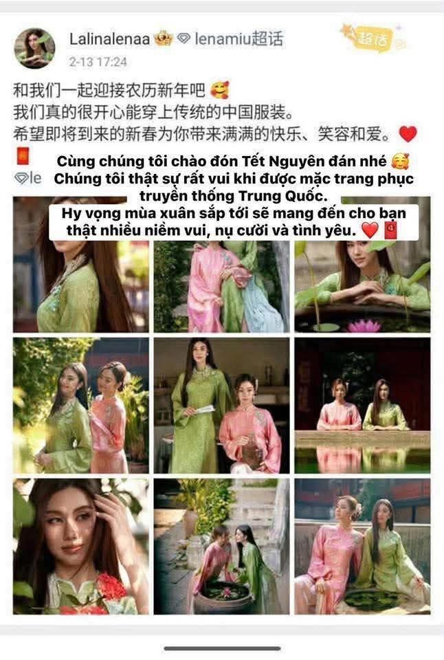 Couple nổi tiếng Th&aacute;i Lan đăng t&acirc;m thư xin lỗi v&igrave; gọi &aacute;o d&agrave;i Việt Nam l&agrave; trang phục truyền thống Trung Hoa- Ảnh 5.