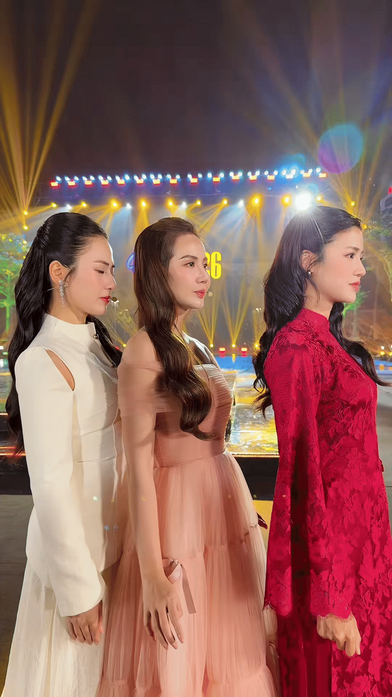 Huyền Lizzie đọ sắc với 2 đ&agrave;n em, netizen chắc nịch &ldquo;bộ 3 đẹp nhất VTV&rdquo; đ&acirc;y chứ đ&acirc;u- Ảnh 1.