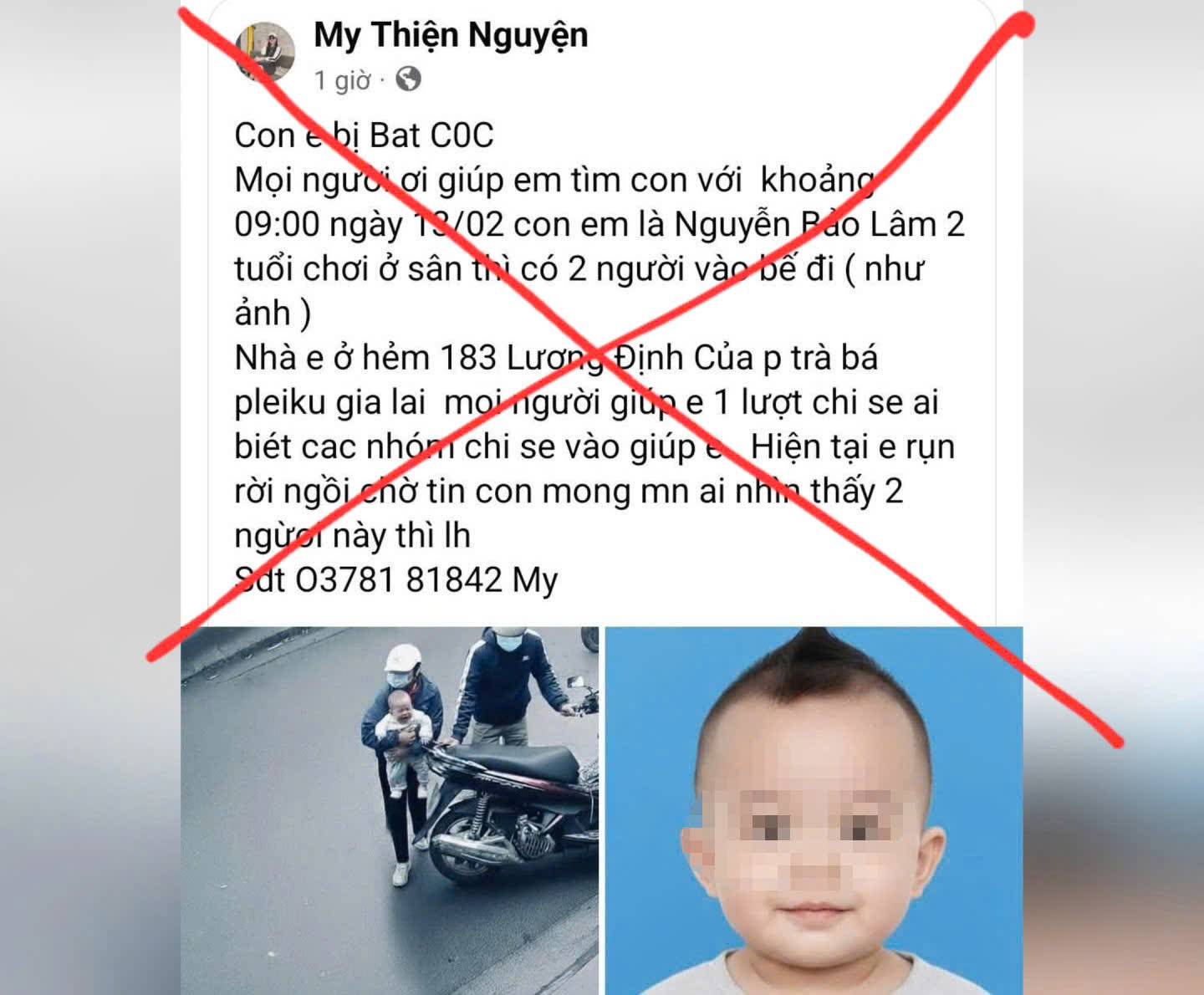 X&aacute;c minh th&ocirc;ng tin bắt c&oacute;c b&eacute; 2 tuổi ở Gia Lai- Ảnh 1.