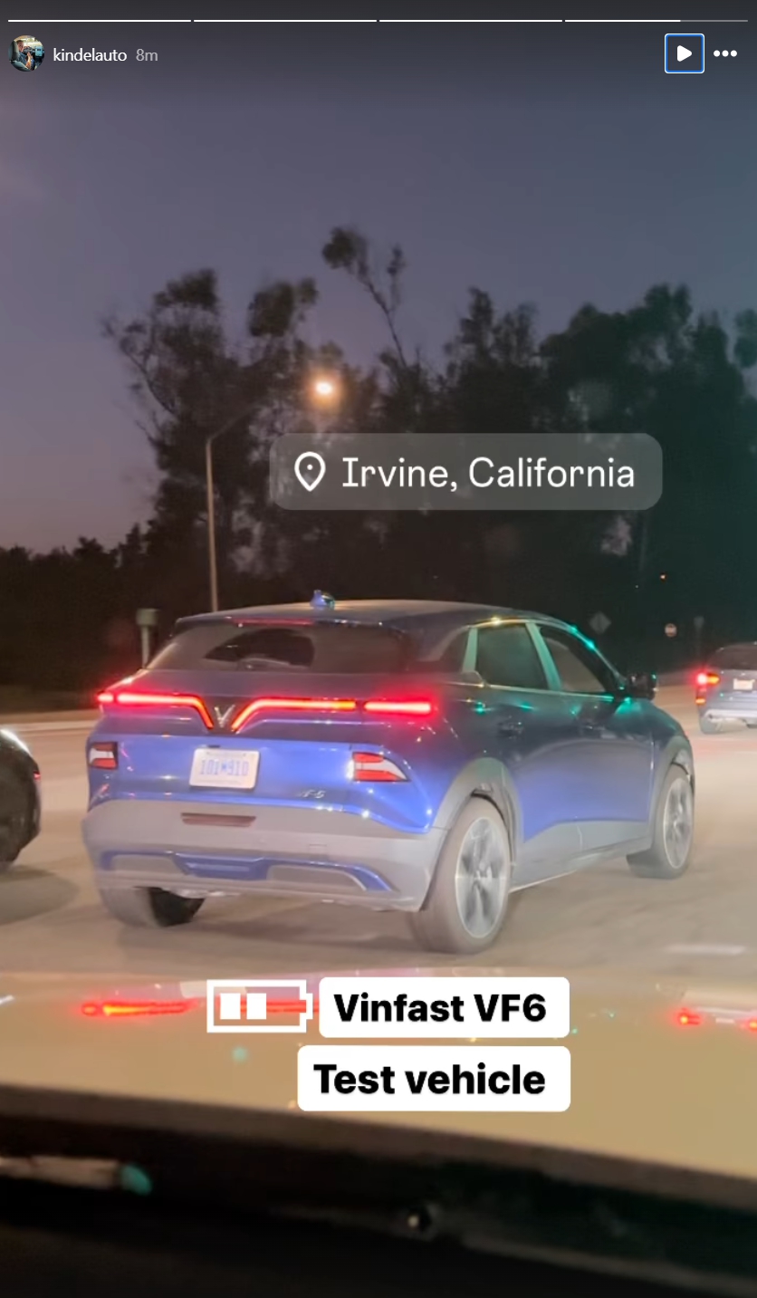 VinFast VF 7 tiếp tục được bắt gặp tr&ecirc;n đường phố Mỹ- Ảnh 3.