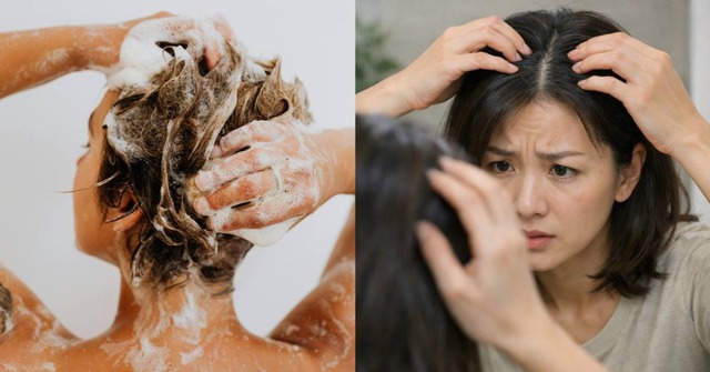 Gội đầu kh&ocirc;ng đ&uacute;ng c&oacute; thể đẩy nhanh qu&aacute; tr&igrave;nh t&oacute;c bạc! C&aacute;c chuy&ecirc;n gia tiết lộ c&aacute;c bước gội đầu đ&uacute;ng c&aacute;ch- Ảnh 3.