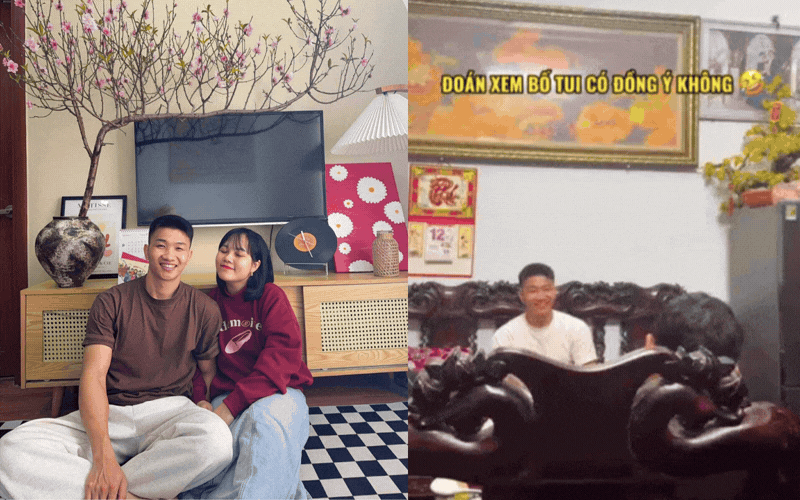Xin bố vợ cho vợ ăn Tết nh&agrave; ngoại: Clip hot MXH, c&acirc;u chuyện đằng sau mới cho&aacute;ng v&aacute;ng, nh&agrave; chồng n&agrave;y "x&eacute; truyện" bước ra sao?- Ảnh 1.