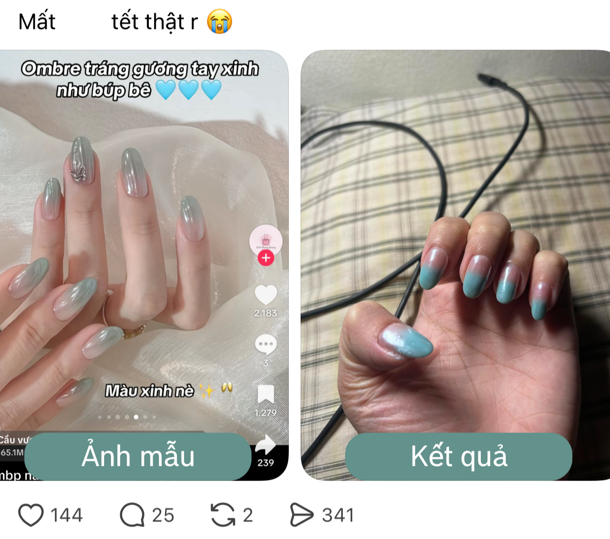 Kiếp nạn nail Tết: N&agrave;ng thơ 