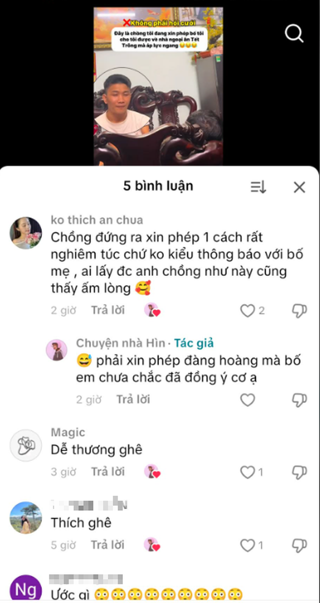 Xin bố vợ cho vợ ăn Tết nh&agrave; ngoại: Clip hot MXH, c&acirc;u chuyện đằng sau mới cho&aacute;ng v&aacute;ng, nh&agrave; chồng n&agrave;y "x&eacute; truyện" bước ra sao?- Ảnh 3.