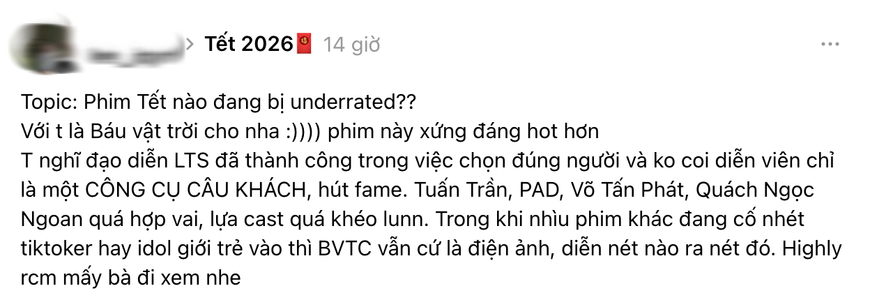 Tết n&agrave;y tội nhất l&agrave; phim Việt ai xem cũng khen hay: C&oacute; ng&agrave;y chỉ 1 suất chiếu, cần được giải cứu gấp- Ảnh 6.