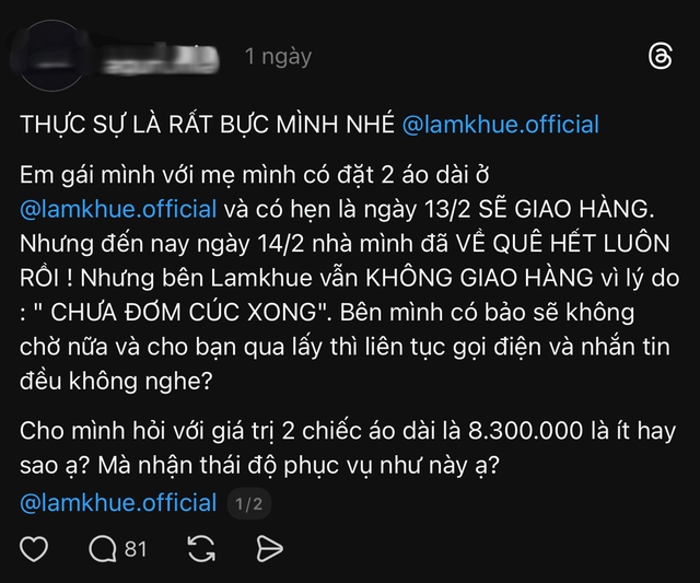 1 thương hiệu &aacute;o d&agrave;i l&ecirc;n tiếng xin lỗi ng&agrave;y cận Tết- Ảnh 3.