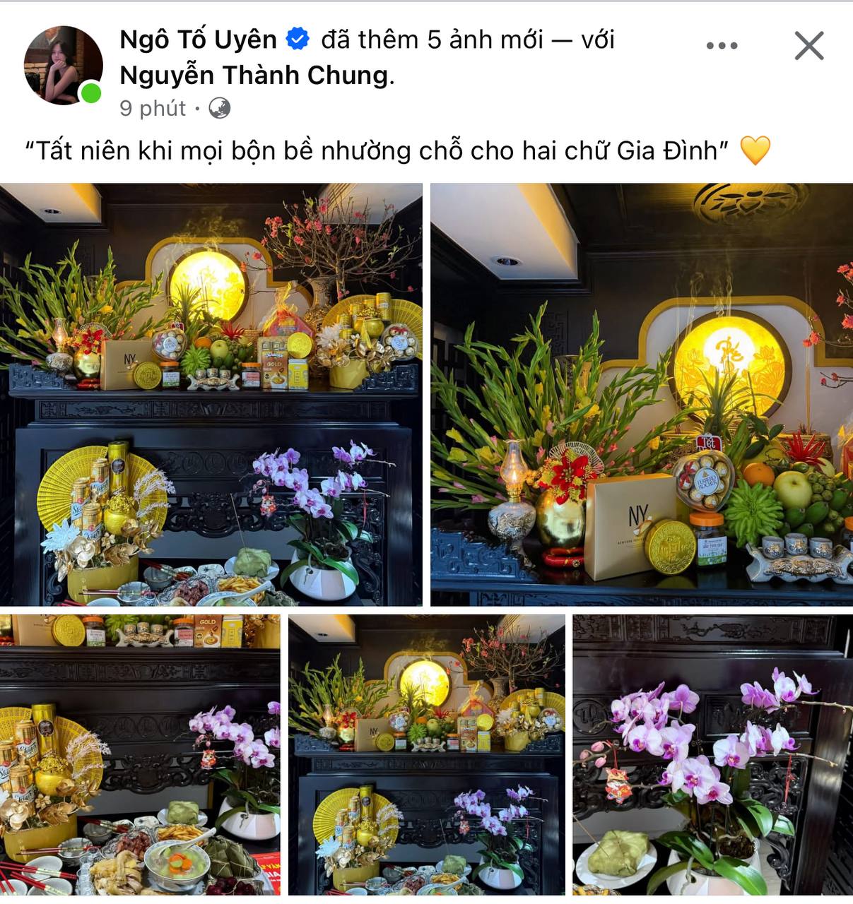 Cận cảnh ban thờ Tết 