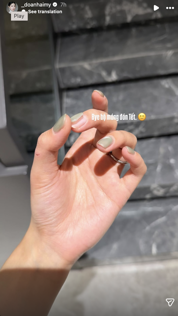 "Kiếp nạn" ng&agrave;y 29 Tết của Do&atilde;n Hải My: Hỏng bộ nail mới l&agrave;m, c&ograve;n bị ch&ecirc; kh&ocirc;ng x&acirc;y nh&agrave; mới cho bố mẹ chồng?- Ảnh 2.