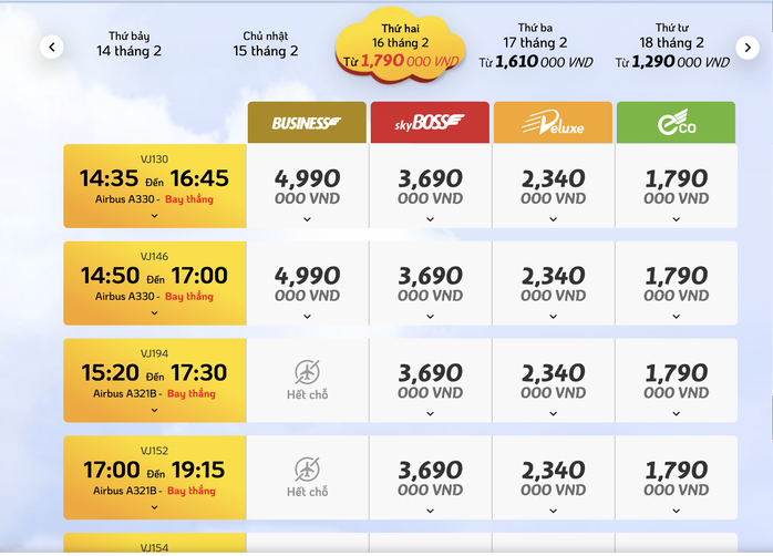 Trưa 29 tháng Chạp, vé máy bay Tết từ TPHCM đi Hà Nội giảm mạnh- Ảnh 2. Trưa 29 tháng Chạp, vé máy bay Tết từ TPHCM đi Hà Nội giảm mạnh- Ảnh 2.