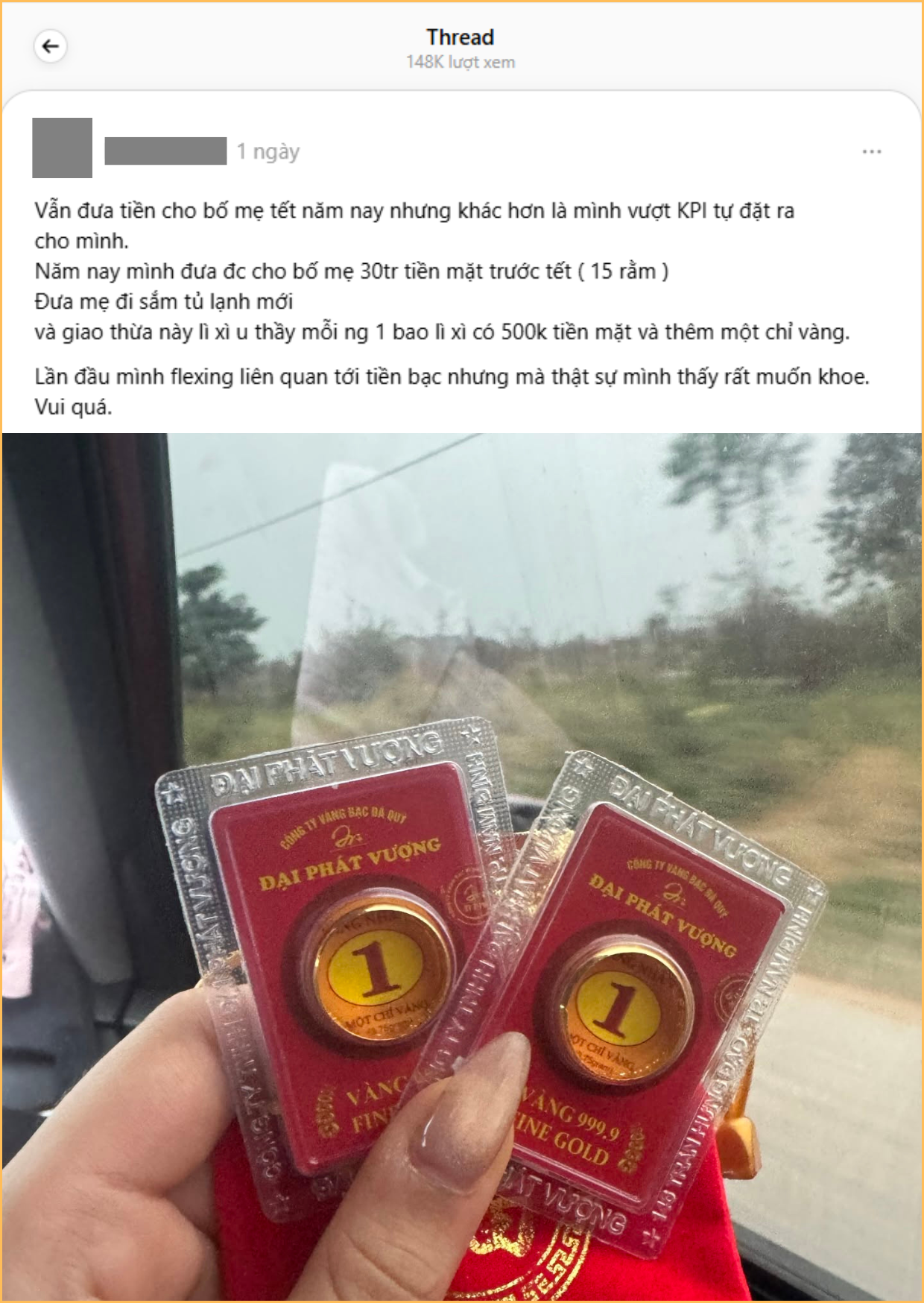 Kịp mua v&agrave;ng mang về biếu bố mẹ, Tết năm nay 