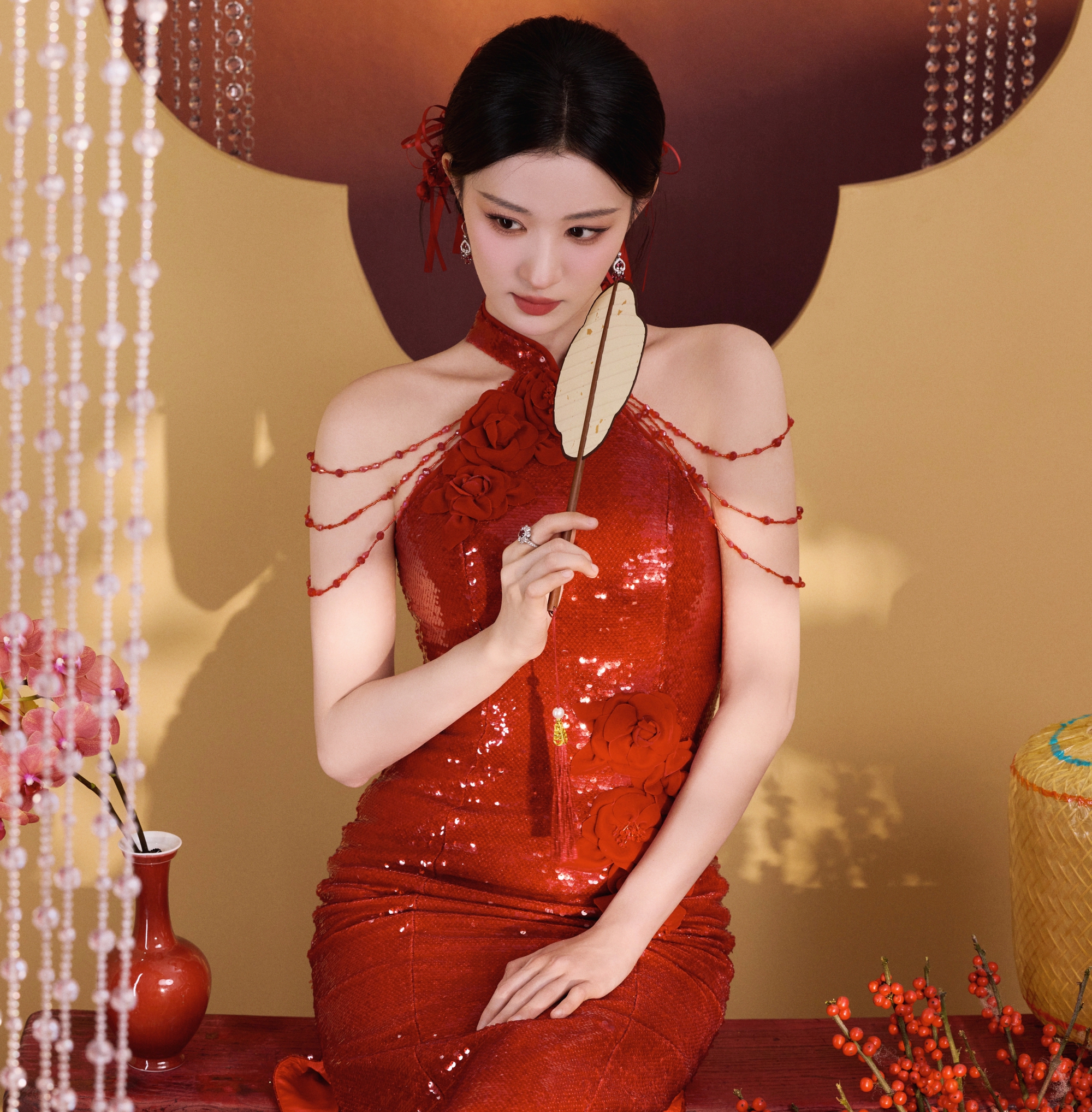 Mỹ nh&acirc;n đẹp nhất đ&ecirc;m hội giao thừa 2026: Nhan sắc như bức tranh giang sơn gấm v&oacute;c, bảo sao ai gặp cũng y&ecirc;u- Ảnh 12.