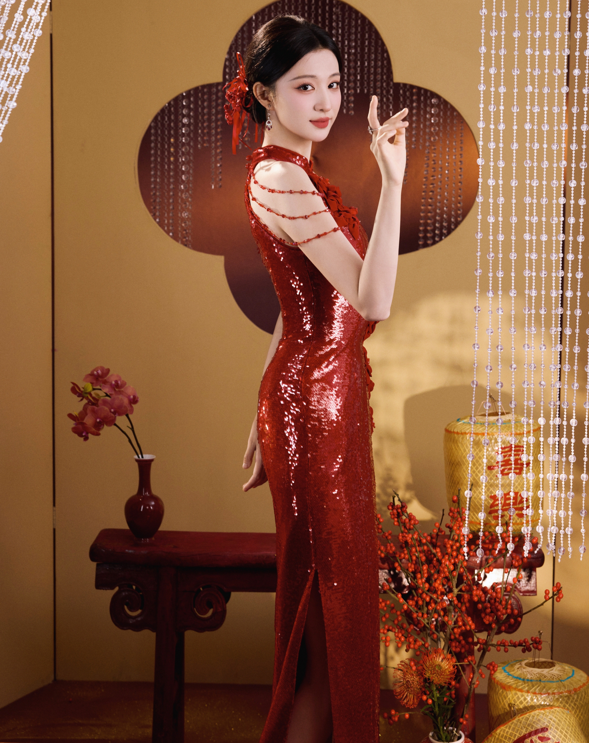 Mỹ nh&acirc;n đẹp nhất đ&ecirc;m hội giao thừa 2026: Nhan sắc như bức tranh giang sơn gấm v&oacute;c, bảo sao ai gặp cũng y&ecirc;u- Ảnh 10.