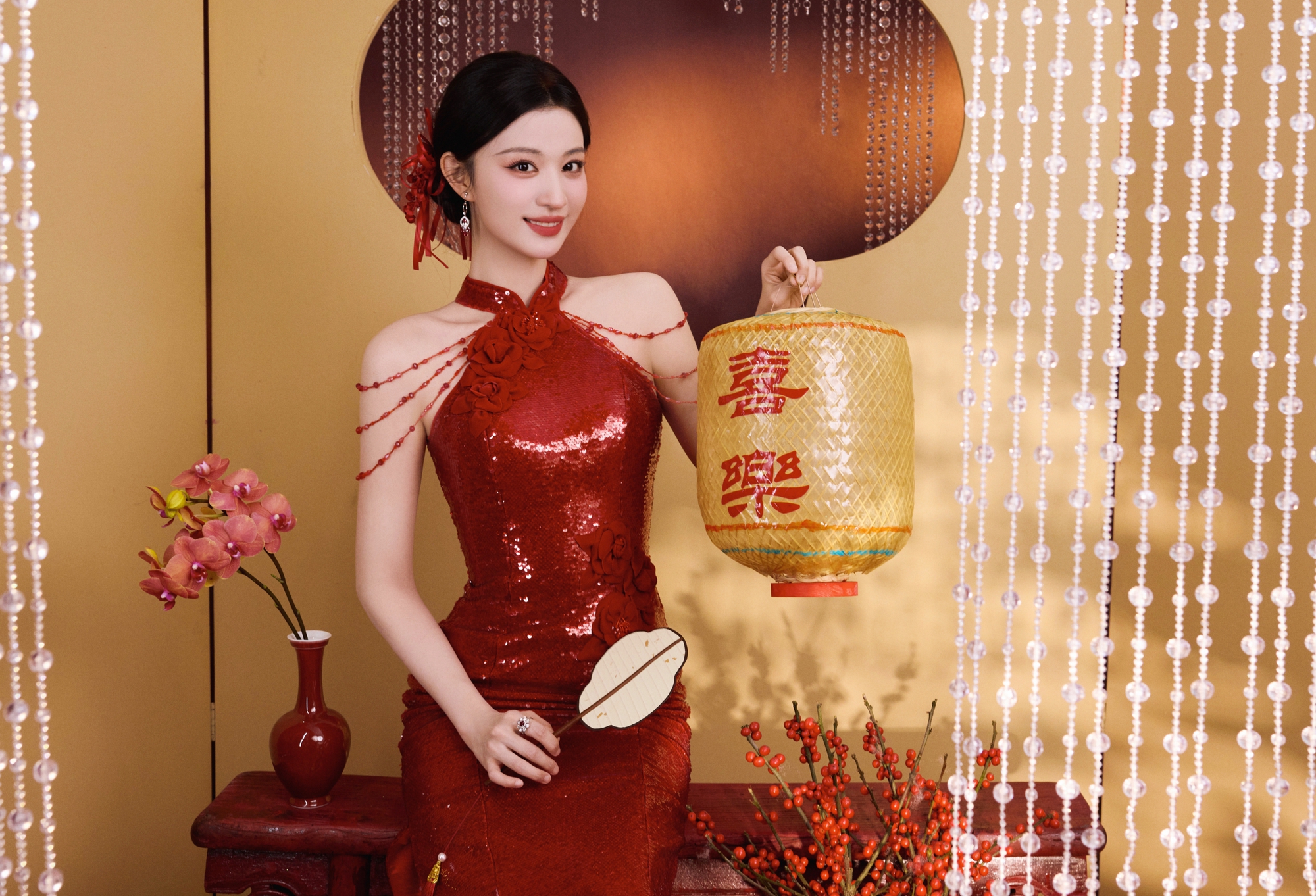 Mỹ nh&acirc;n đẹp nhất đ&ecirc;m hội giao thừa 2026: Nhan sắc như bức tranh giang sơn gấm v&oacute;c, bảo sao ai gặp cũng y&ecirc;u- Ảnh 9.