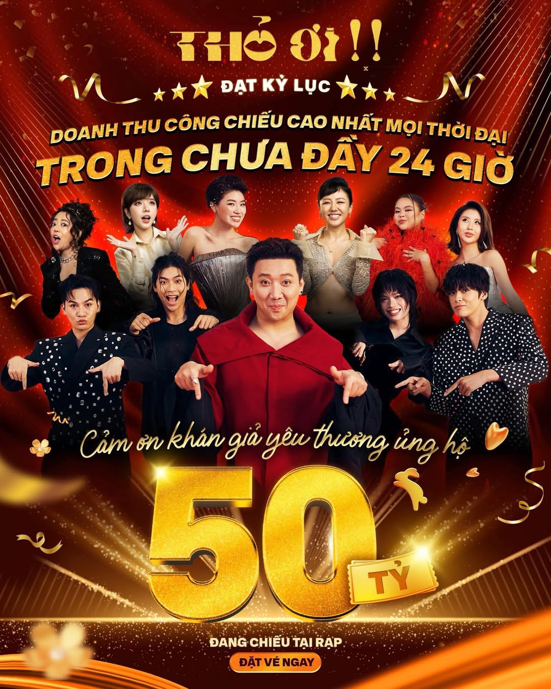 Sốc với m&agrave;n ph&aacute;t l&igrave; x&igrave; của Trấn Th&agrave;nh: Số tiền khủng khiến d&agrave;n sao l&oacute;a mắt, chỉ duy nhất 1 người bốc phải 20.000- Ảnh 1.