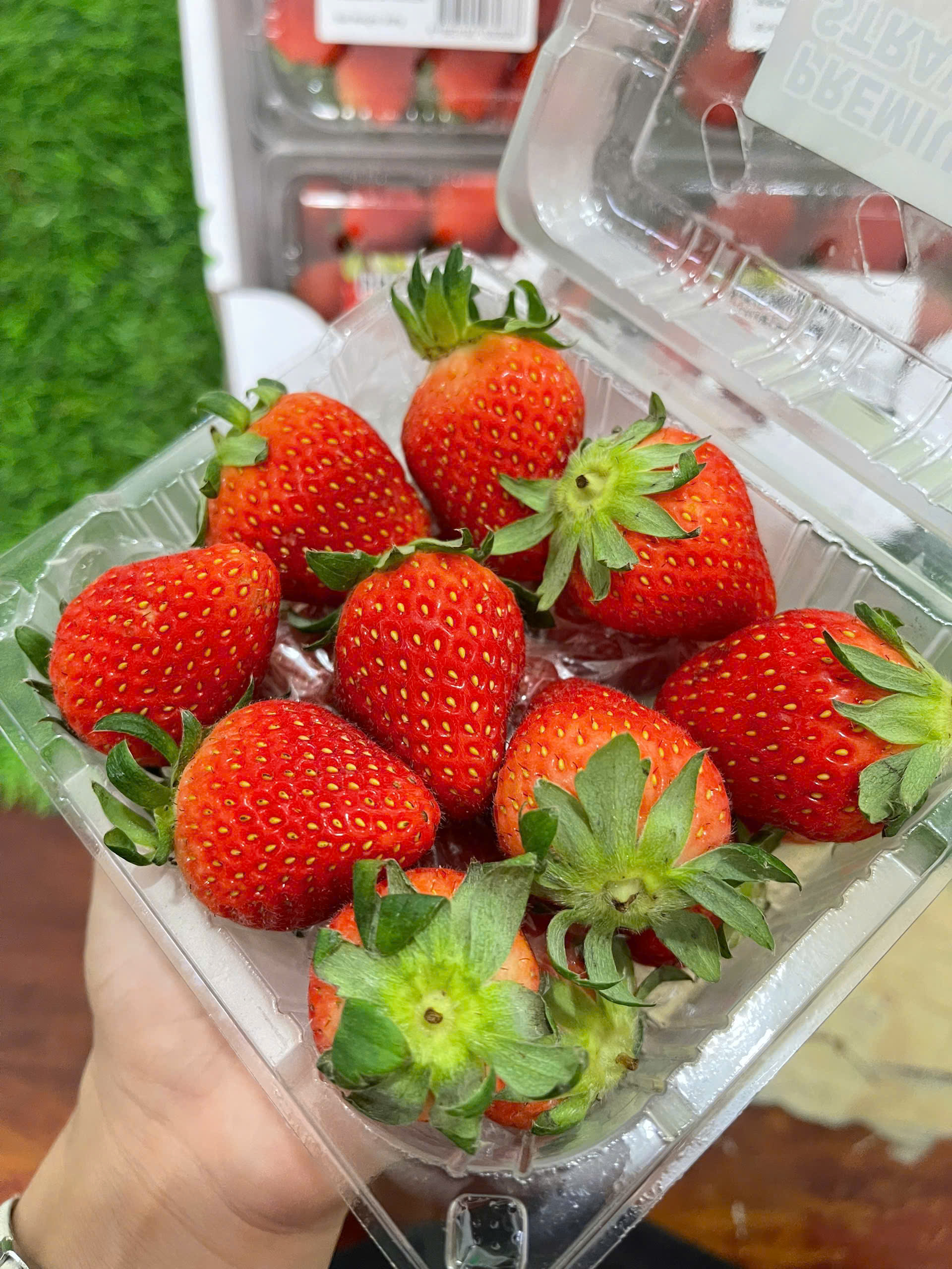 D&acirc;u t&acirc;y ở si&ecirc;u thị c&oacute; thể giữ tươi trong 1 tuần m&agrave; kh&ocirc;ng bị thối, d&acirc;u t&acirc;y bạn tự h&aacute;i lại bị mốc chỉ sau 2 ng&agrave;y: C&acirc;u trả lời kh&ocirc;ng phải l&agrave; chất bảo quản!- Ảnh 1.