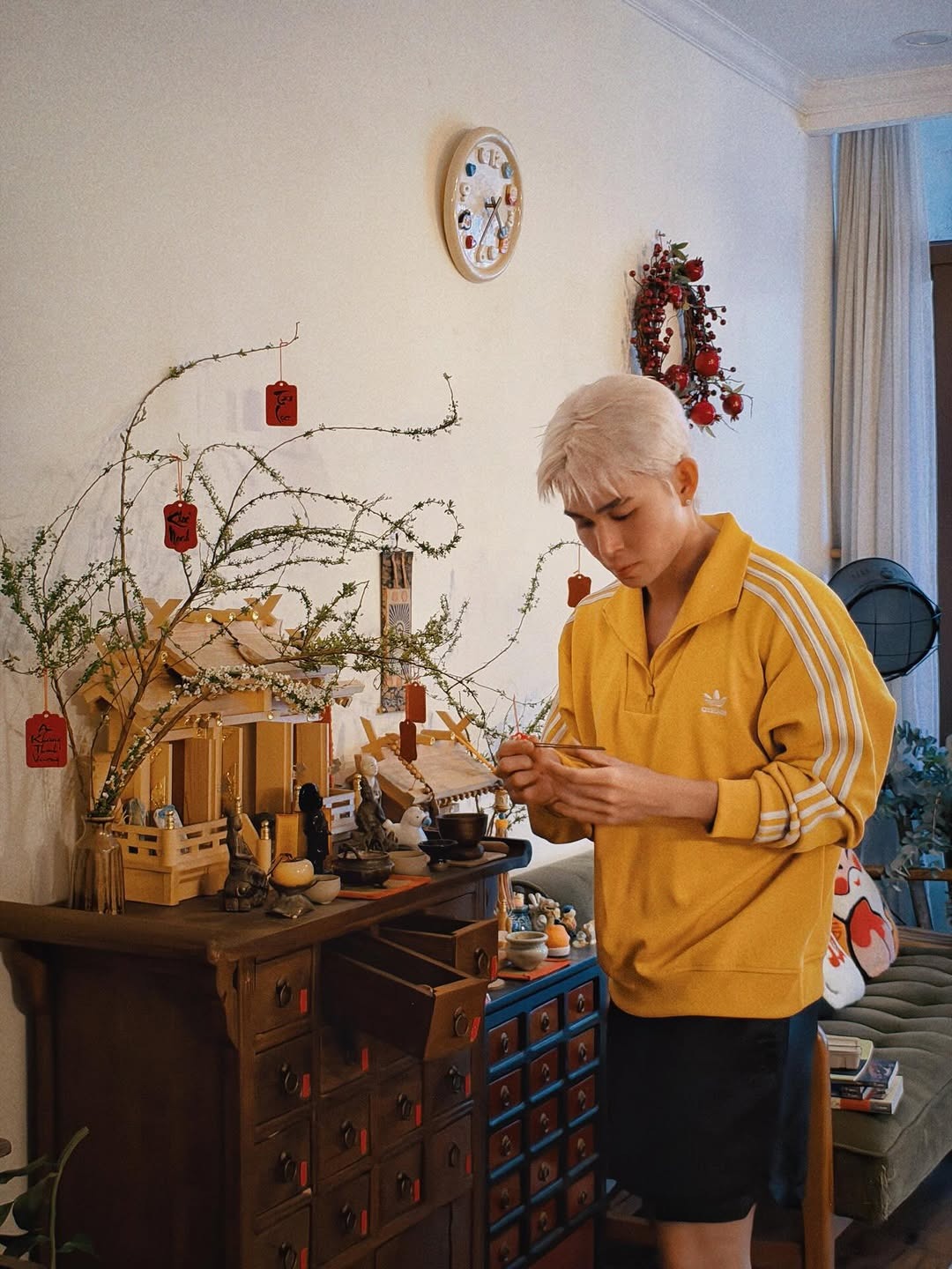 Nghệ sĩ Việt đón Tết 2026: Decor nhà đẹp như tranh, góc nào cũng có thể trở thành background Nghệ sĩ Việt đón Tết 2026: Decor nhà đẹp như tranh, góc nào cũng có thể trở thành background